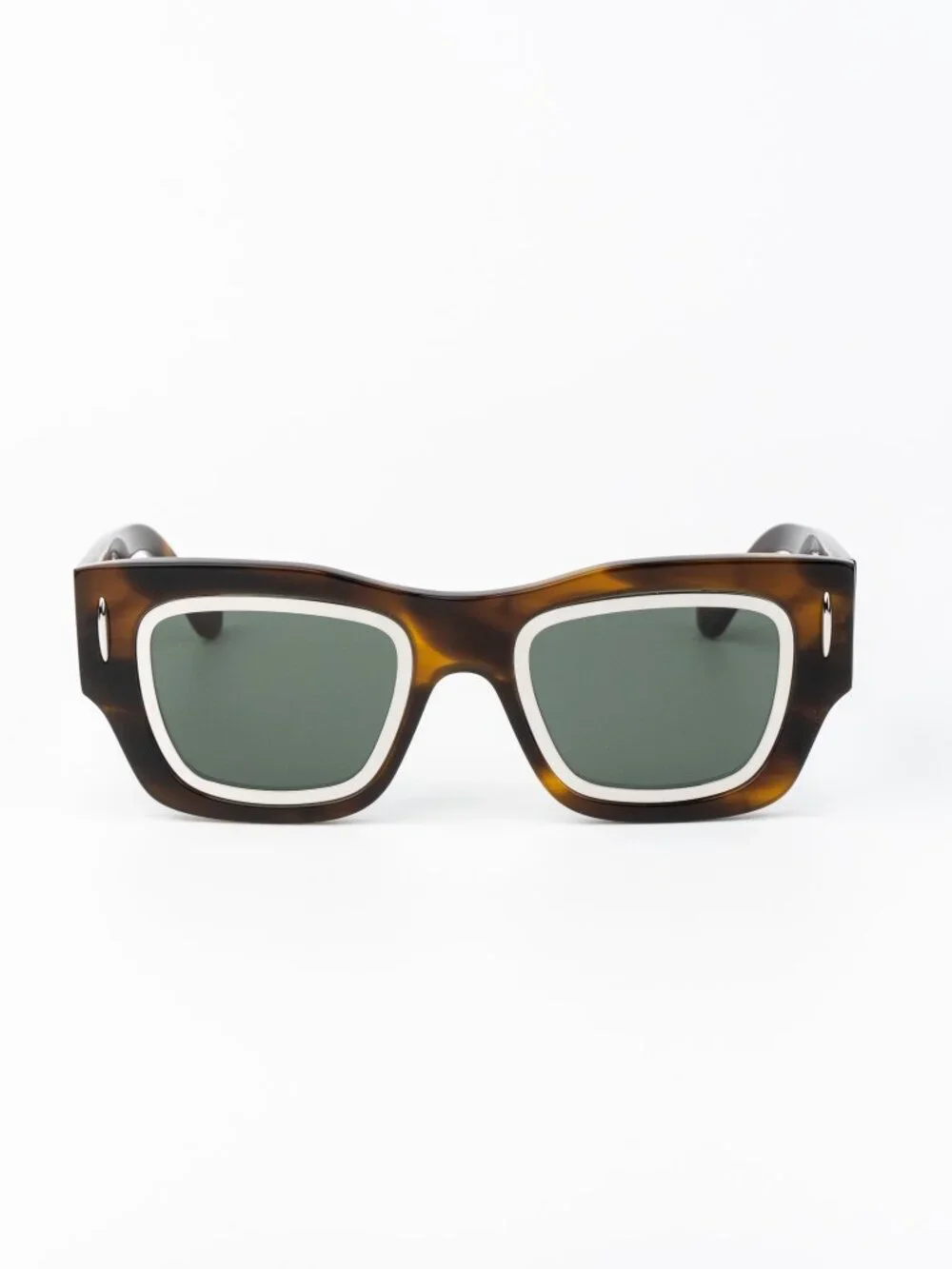 Loewe Men Sunglasses Havana Green Square LW40168I 52N NEW AUTHENTIC